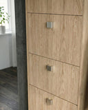 Scarpiera Ornella - 5 ante a ribalta – Mobile portascarpe compatto virginia - 65x185x18 cm - 15 paia - doomostore