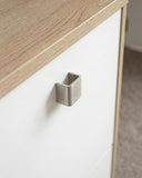 Scarpiera Ornella - 5 ante a ribalta – Mobile portascarpe compatto virginia con ante bianche - 65x185x18 cm - 15 paia - doomostore