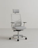 Poltrona Eclipse – Sedia ufficio Mesh – Schienale in rete con poggiatesta – Braccioli regolabili 3D – Base girevole con meccanismo antishock – Altezza regolabile - doomostore