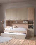 Cameretta a ponte Elena, L.247cm h.230 P.92, in 36 colori, possibilità di acquisto solo armadio a ponte - doomostore