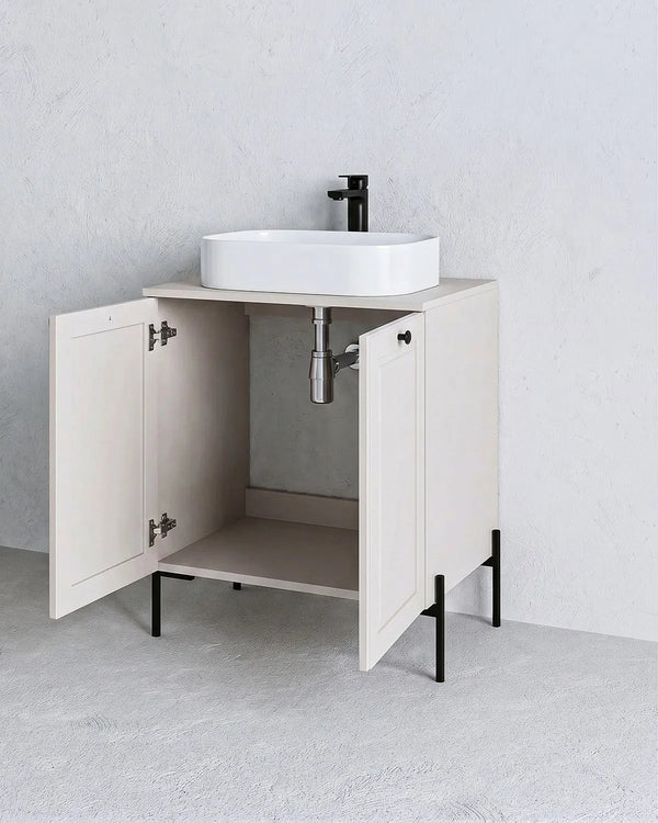 Mobile bagno ELLE 60 – 2 Ante - Cashmere - doomostore