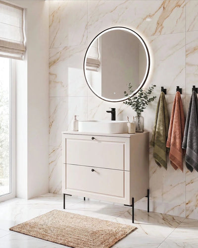 Mobile bagno ELLE 60 – 2 Cassetti - Cashmere