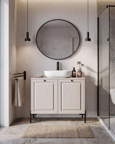 Mobile bagno ELLE 80 – 2 Ante - Cashmere
