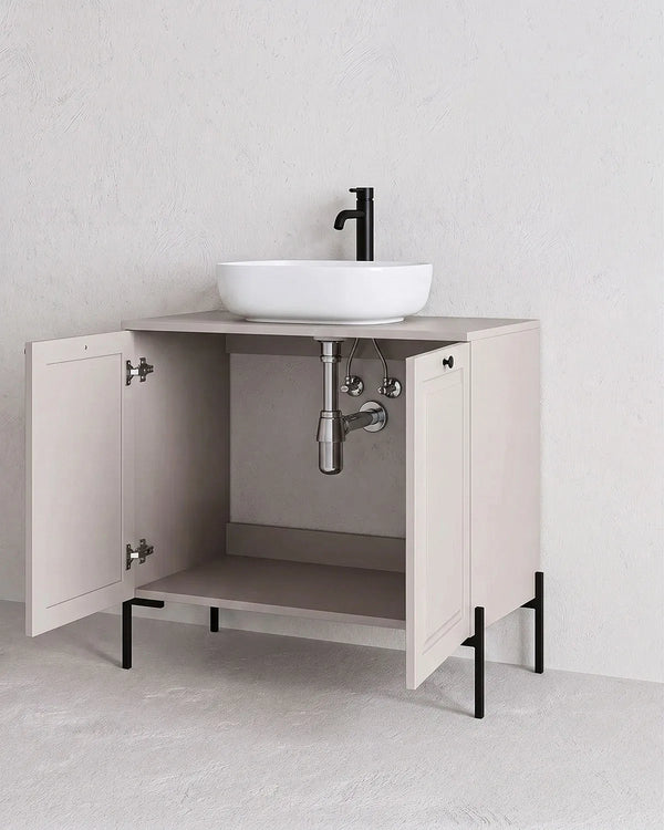 Mobile bagno ELLE 80 – 2 Ante - Cashmere - doomostore