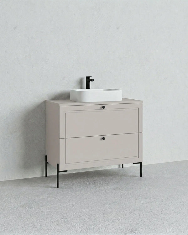 Mobile bagno ELLE 80 – 2 Cassetti - Cashmere