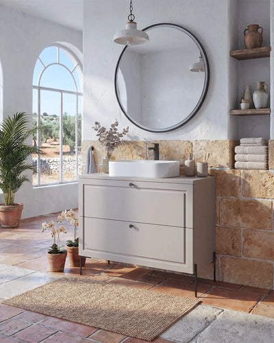 Mobile bagno ELLE 80 – 2 Cassetti - Cashmere