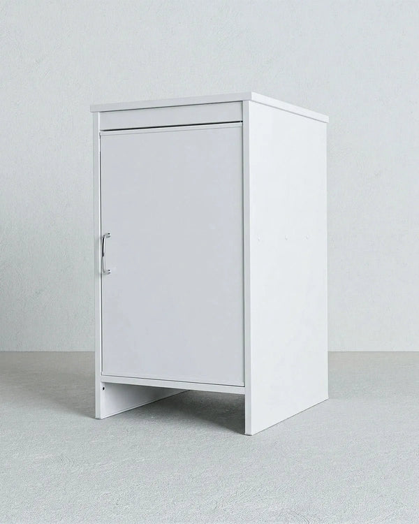 Base Lavanderia NEXA FRANK 45 – Mobile in PVC con Ripiano Interno – 45x50x85 cm Bianco - doomostore