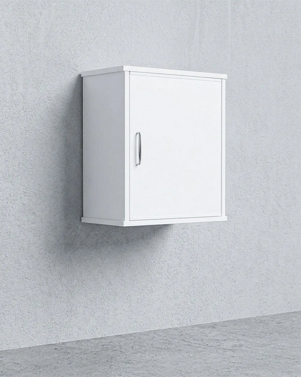 Pensile NEXA WALL CARL 45 – Mobile Pensile in PVC con Ripiano Interno – 45x34x52 cm Bianco - doomostore