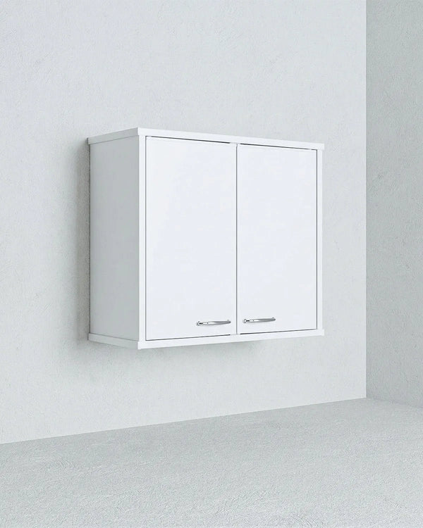 Pensile NEXA WALL DEBBIE 60 – Mobile Pensile in PVC con Ripiano Interno – 60x34x52 cm Bianco - doomostore