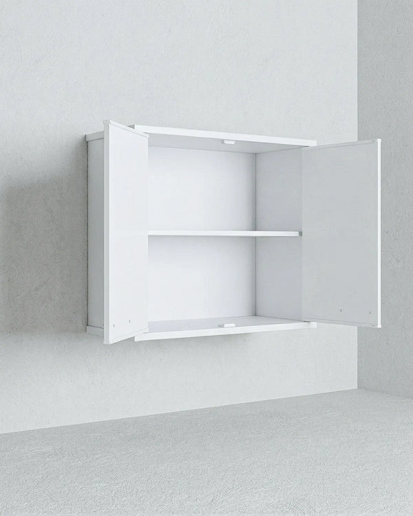 Pensile NEXA WALL DEBBIE 60 – Mobile Pensile in PVC con Ripiano Interno – 60x34x52 cm Bianco - doomostore