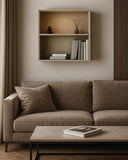 Libreria a muro Frame - Scaffale pensile quadrato 2 ripiani in truciolato - 5 varianti colore - Design elegante - doomostore