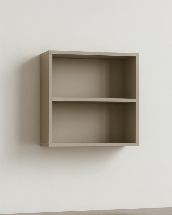 Libreria a muro Frame - Scaffale pensile quadrato 2 ripiani in truciolato - 5 varianti colore - Design elegante - doomostore