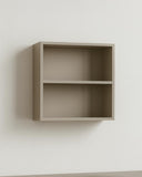 Libreria a muro Ferano - Scaffale pensile quadrato 2 ripiani in truciolato - 5 varianti colore - Design elegante - doomostore