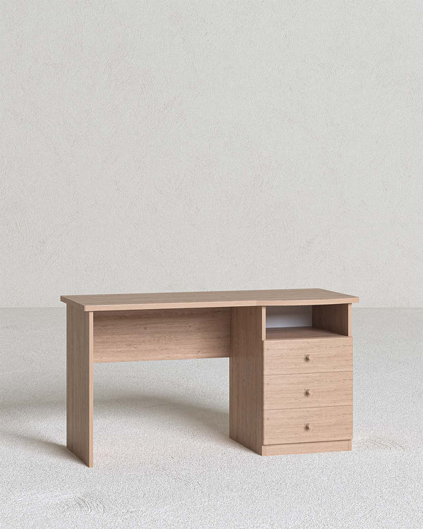 Scrivania Genius con 3 cassetti lato destro – Scrittoio moderno compatto e salvaspazio – Perfetta per studio, ufficio e smart working - doomostore