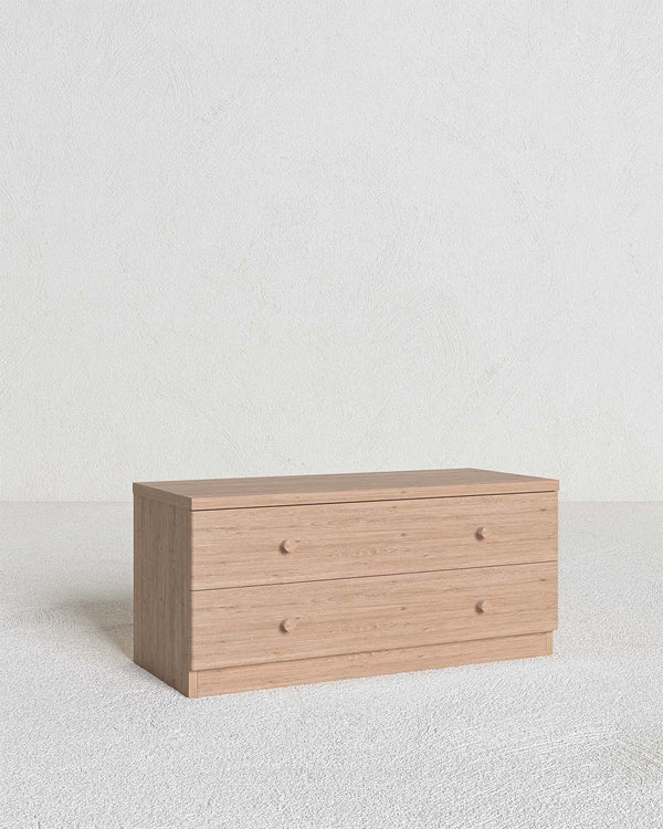 Comodino Nira - Mobile con 2 cassetti - 7 varianti colore personalizzabile - 90 L. x 41 H. x 38 P. - doomostore