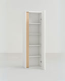 Armadio multiuso Joy - Dispensa salvaspazio con 4 ripiani regolabili - Struttura in bianca con finitura virginia - 60 L. x 176 H. x 35 P. - doomostore