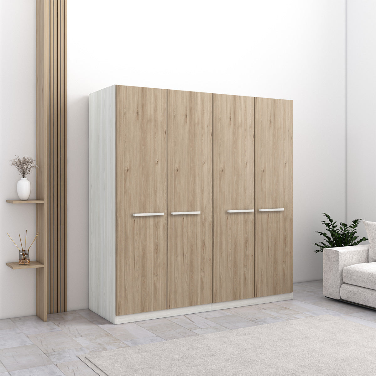 Armadio Alto 180 In Lamiera Acciaio Tuttopiani Con Ripiani Interno Armadietto 88654191 - Foto 3