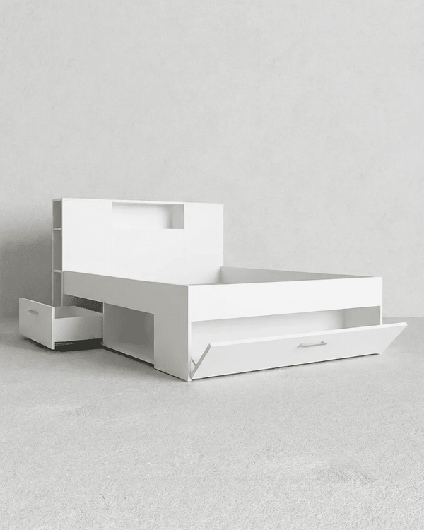 Letto attrezzato NOREVA - Letto contenitore moderno per cameretta - doomostore