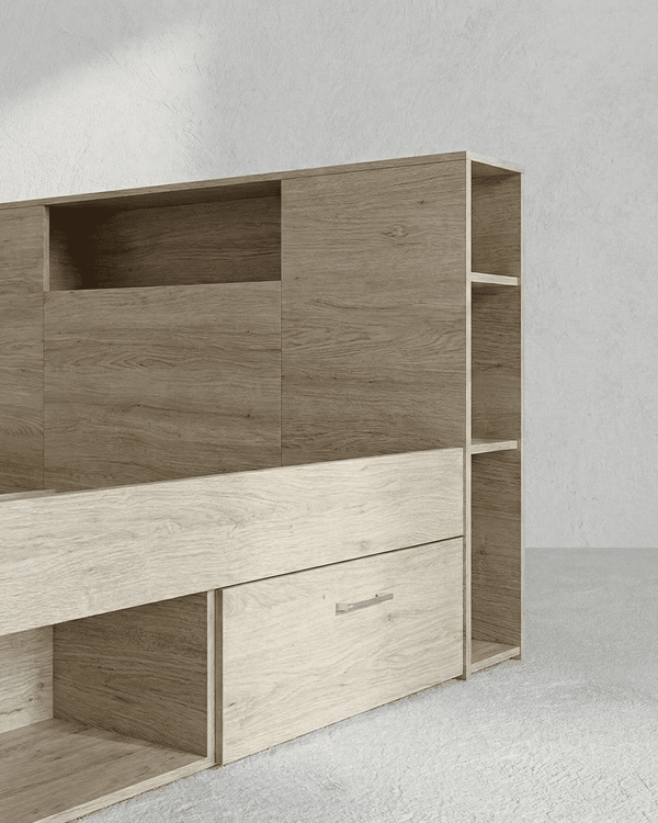 Letto attrezzato VELTIRA - Letto contenitore moderno per cameretta - doomostore