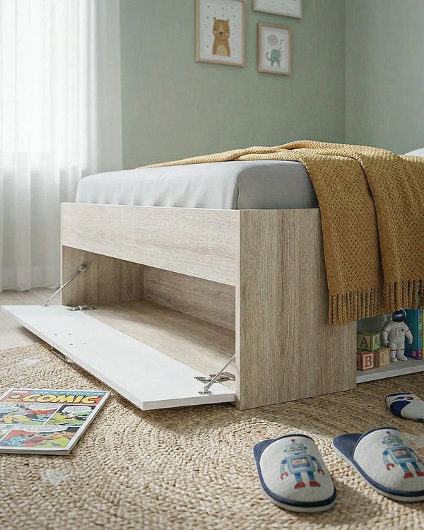 Letto attrezzato ORVENA - Letto contenitore moderno per cameretta - doomostore