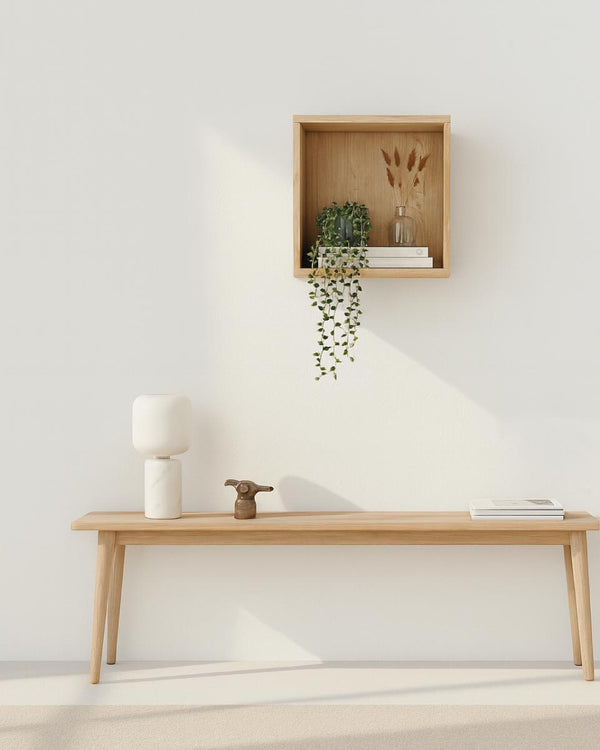 Libreria a muro Kubo - Pensile singolo in truciolato - Scaffale contenitore moderno - 5 varianti colore - doomostore