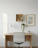 Libreria a muro Kyubo - Pensile singolo in truciolato - Scaffale contenitore moderno - 5 varianti colore - doomostore