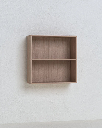 Libreria a muro Frame - Scaffale pensile quadrato 2 ripiani in truciolato  - 7 varianti colore - Design elegante