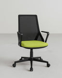 Poltrona Like - Sedia ufficio Mesh - Schienale alto - Braccioli in nylon - Rivestimento tessuto - Base girevole con ruote antishock - Altezza regolabile - doomostore