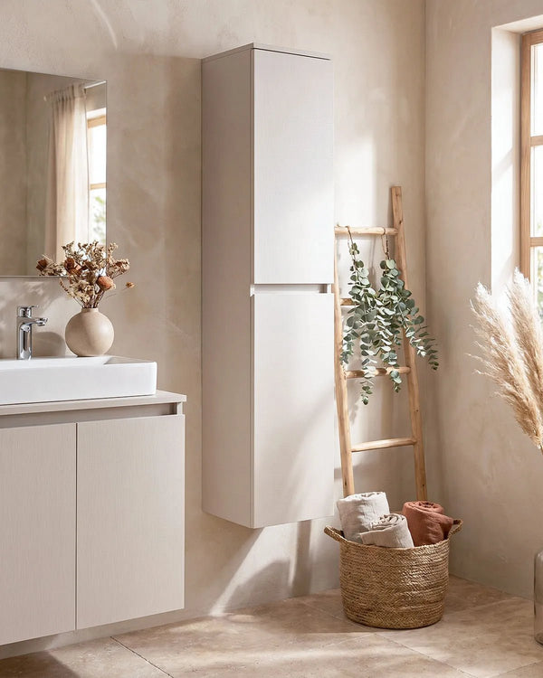Colonna bagno sospesa LINEA - 2 Ante - Cashmere - doomostore