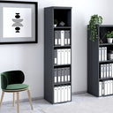 Mobile Antracite Ufficio a giorno L.45xH.200xP.45 - doomostore