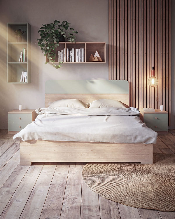 Letto Comby contenitore - Matrimoniale - 10 colori - Design moderno - doomostore