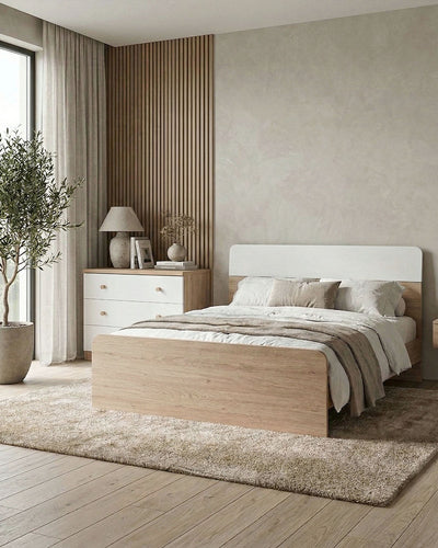 Letto Comby con pediera - Matrimoniale -  10 colori - Design moderno