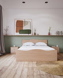 Letto Onda con pediera - Matrimoniale - 10 colori - Design moderno - doomostore