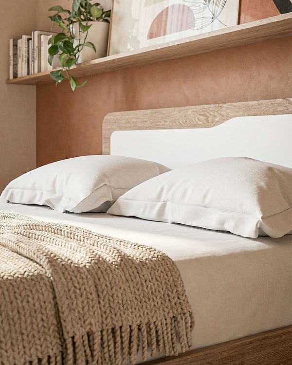 Letto Quadro con pediera - Matrimoniale - 10 colori - Design moderno - doomostore