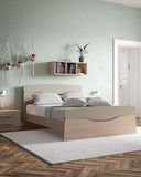 Letto Smile con pediera - Matrimoniale - 10 colori - Design moderno - doomostore