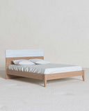 Letto Comby con piedi in legno - Matrimoniale - 10 colori - Design moderno - doomostore