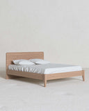 Letto Easy con piedi in legno - Matrimoniale - 10 colori - Design moderno - doomostore