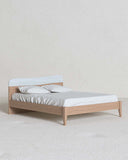 Letto Fly con piedi in legno - Matrimoniale - 10 colori - Design moderno - doomostore