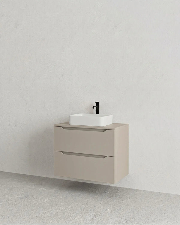Mobile bagno sospeso NOVA 60 – 2 Cassetti - Cashmere - doomostore