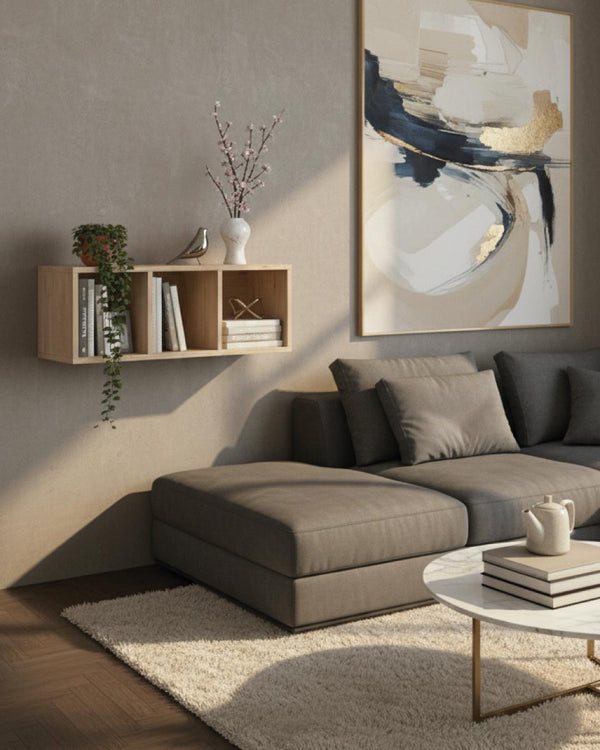 Libreria a cubi Noxxa - Scaffale modulare 1 modulo in truciolato - Con 3 vani aperti - 5 varianti colore - Design moderno - doomostore