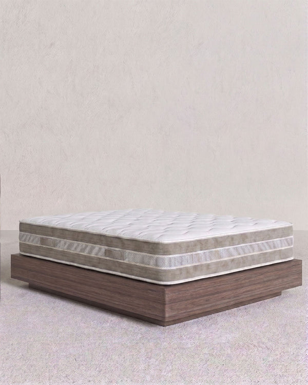 Materasso Nubea - Matrimoniale - Poliuretano espanso e memory foam - Antiacaro e antibatterico - Tessuto biotermo - Orotpedico -h23 - doomostore