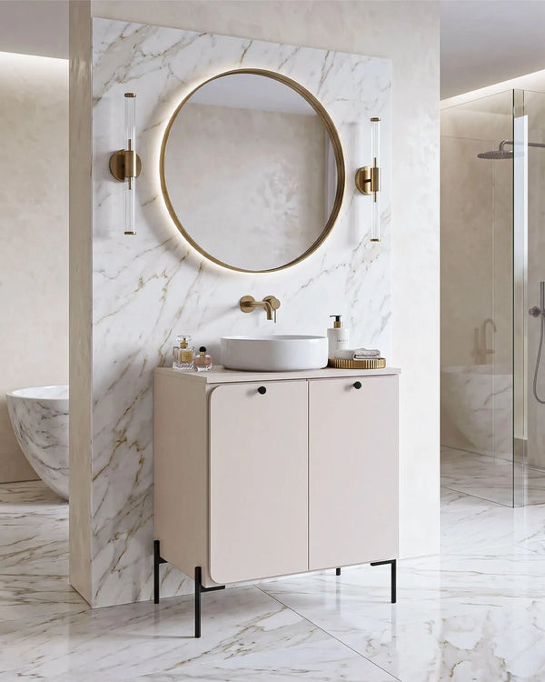 Mobile bagno ONYX 60 – 2 Ante - Cashmere - doomostore