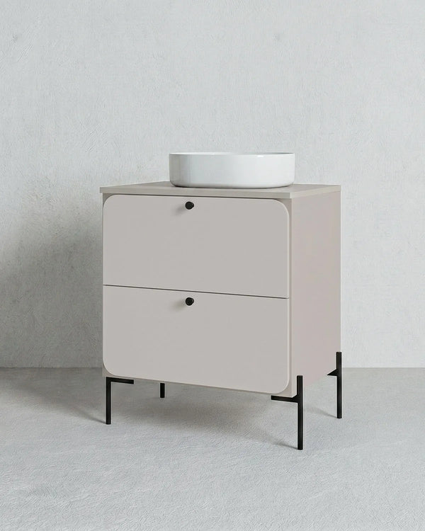 Mobile bagno ONYX 60 – 2 Cassetti - Cashmere