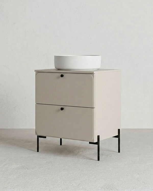 Mobile bagno ONYX 60 – 2 Cassetti - Cashmere