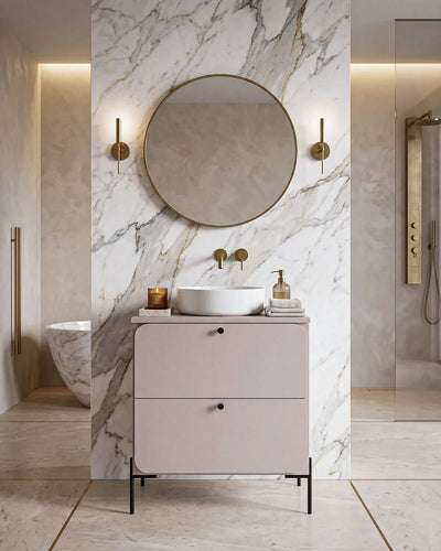 Mobile bagno ONYX 60 – 2 Cassetti - Cashmere