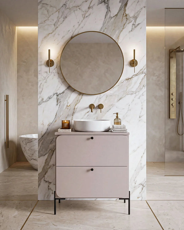 Mobile bagno ONYX 60 – 2 Cassetti - Cashmere