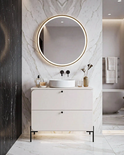 Mobile bagno ONYX 80 – 2 Cassetti - Cashmere