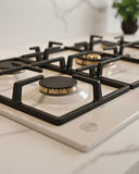 BERTAZZONI - Piano Gas P905CHERAG 90 cm con dual wok centrale - Serie Heritage - doomostore