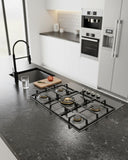 BERTAZZONI - Piano Gas P905CHERNE 90 cm con dual wok centrale - Serie Heritage - doomostore