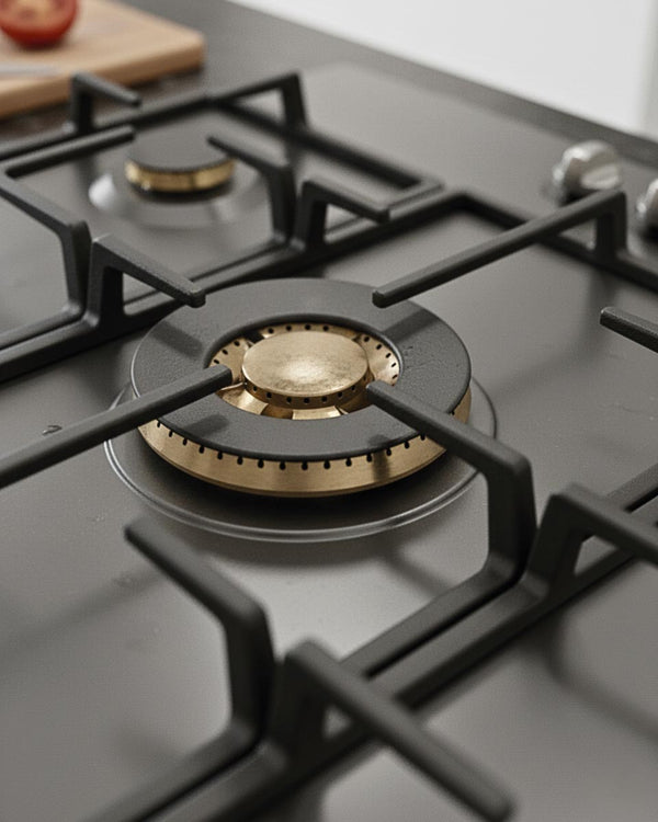 BERTAZZONI - Piano Gas P905CHERNE 90 cm con dual wok centrale - Serie Heritage - doomostore